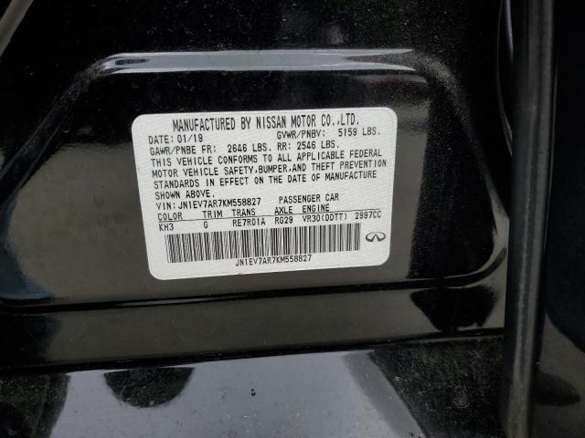 2019 INFINITI Q50 LUXE JN1EV7AR7KM558827