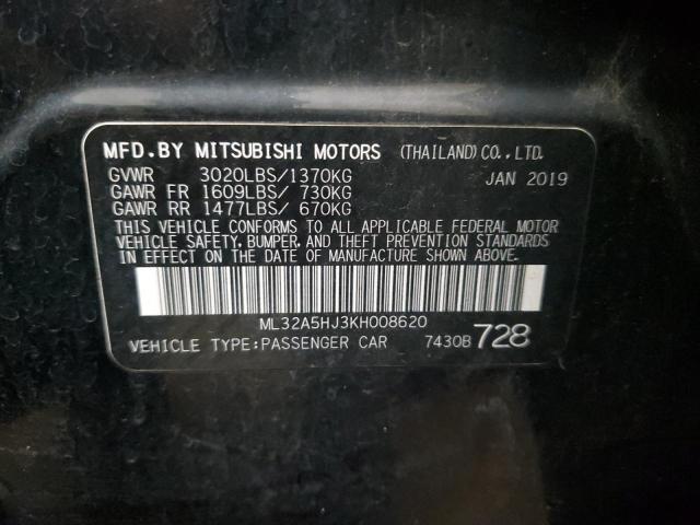 2019 MITSUBISHI MIRAGE LE ML32A5HJ3KH008620