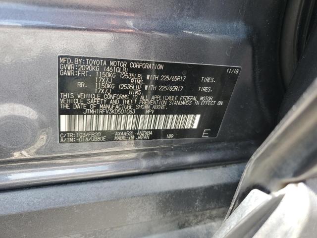 2019 TOYOTA RAV4 LE JTMH1RFV3KD501063