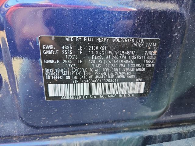 2015 SUBARU OUTBACK 2. - 4S4BSACC4F3263013