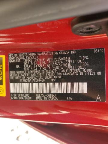 2010 LEXUS RX 350 - 2T2BK1BA1AC064436