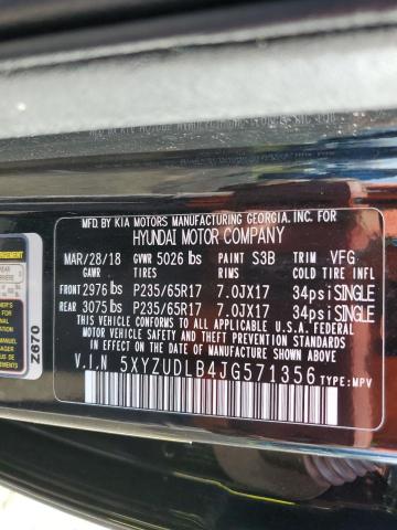 2018 HYUNDAI SANTA FE S - 5XYZUDLB4JG571356