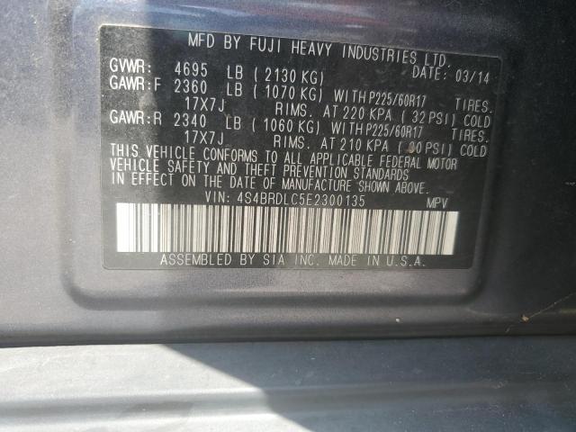 2014 SUBARU OUTBACK 3. - 4S4BRDLC5E2300135