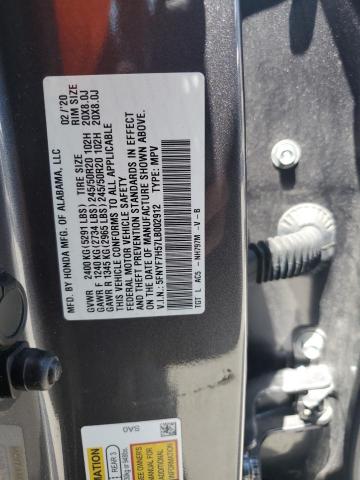 2020 HONDA PASSPORT E 5FNYF7H57LB002912