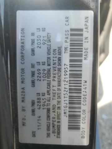 2015 MAZDA 6 TOURING - JM1GJ1T52F1219957