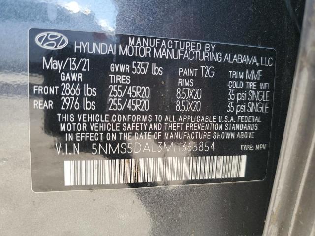 2021 HYUNDAI SANTA FE C 5NMS5DAL3MH365854