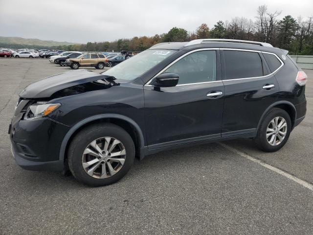NISSAN ROGUE S 2015 black  gas KNMAT2MV1FP514386 photo #1