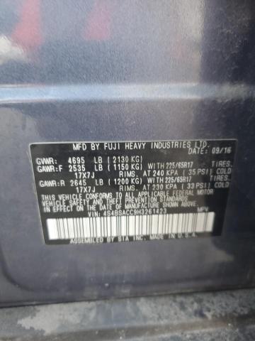 2017 SUBARU OUTBACK 2. 4S4BSACC9H3261423
