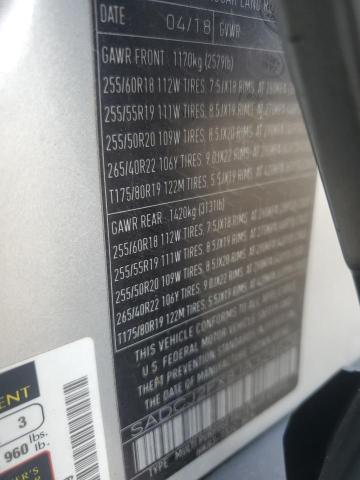 2018 JAGUAR F-PACE PRE SADCJ2FX8JA324629