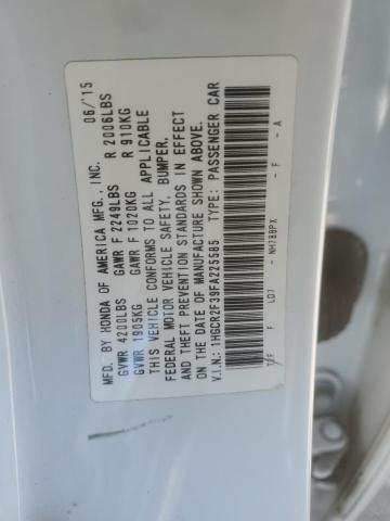 2015 HONDA ACCORD 1HGCR2F39FA225585