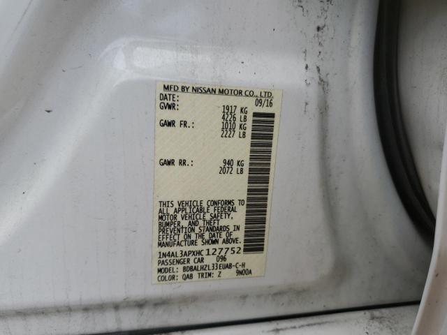 2017 NISSAN ALTIMA 2.5 - 1N4AL3APXHC127752