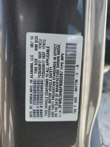 2015 HONDA ODYSSEY EX 5FNRL5H66FB003287