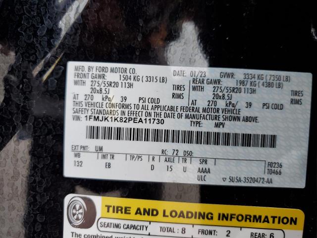 2023 FORD EXPEDITION 1FMJK1K82PEA11730