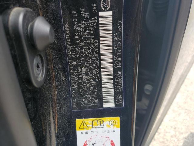 2016 LEXUS ES 350 58ABK1GG0GU020283
