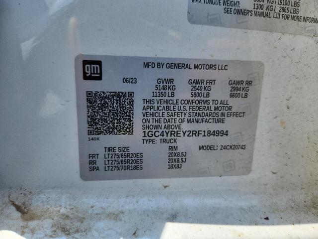 2024 CHEVROLET SILVERADO - 1GC4YREY2RF184994