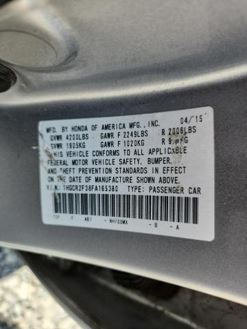 2015 HONDA ACCORD LX 1HGCR2F38FA165380