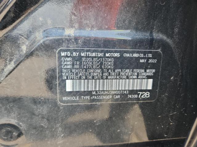 2022 MITSUBISHI MIRAGE ES #3247818254