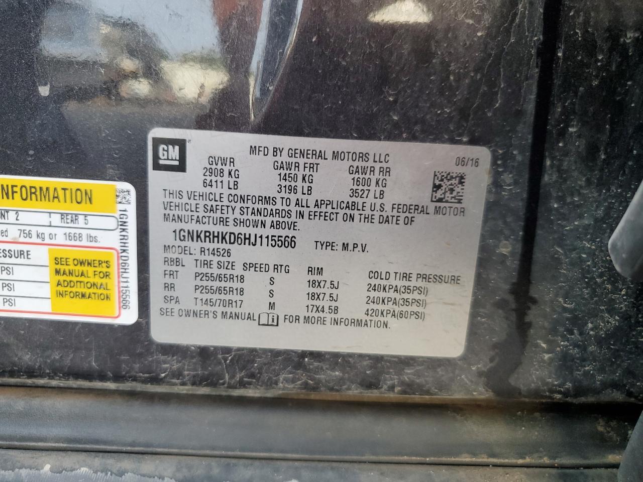 CHEVROLET TRAVERSE LT