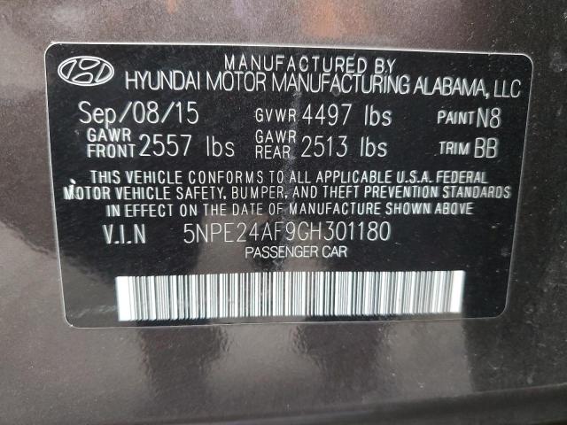 2016 HYUNDAI SONATA SE - 5NPE24AF9GH301180