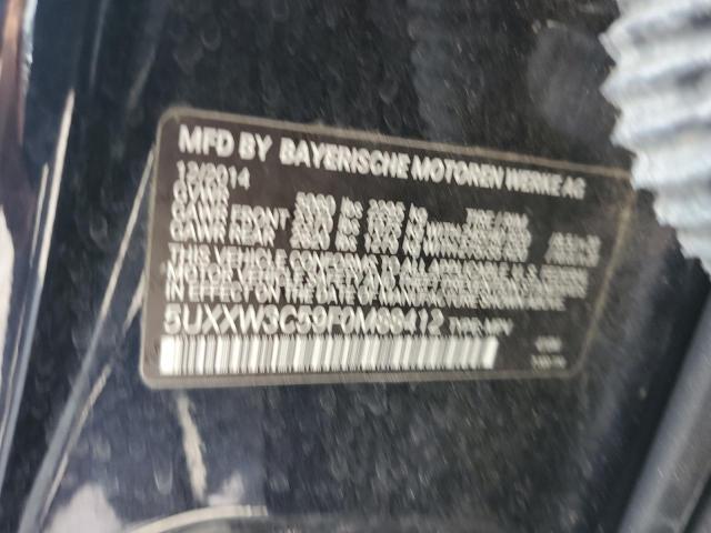 2015 BMW X4 XDRIVE2 5UXXW3C59F0M88412