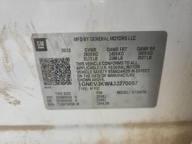 2018 CHEVROLET TRAVERSE PREMIER 1GNEVJKW4JJ270057