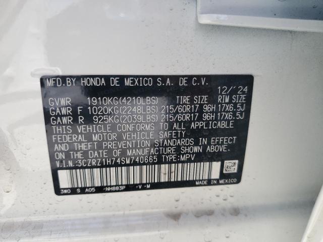 2025 HONDA HR-V EXL 3CZRZ1H74SM740665