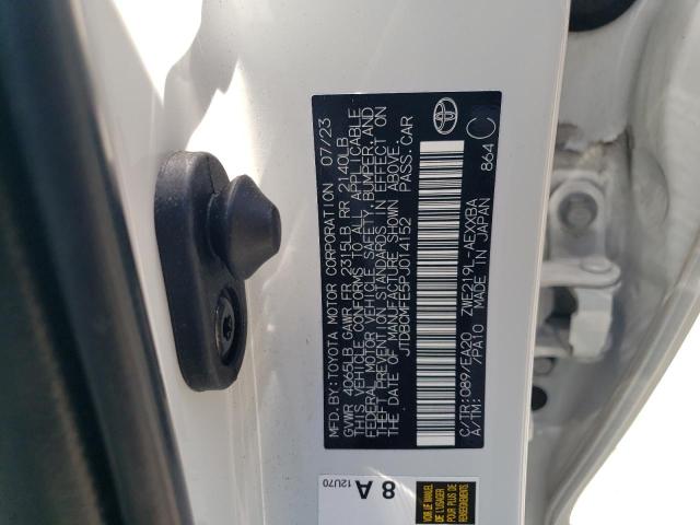 2023 TOYOTA COROLLA LE JTDBCMFE5PJ014152