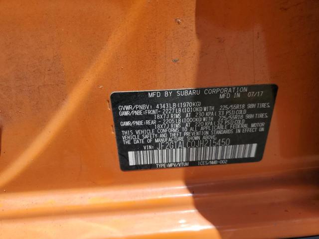 2018 SUBARU CROSSTREK JF2GTALC0JH215450