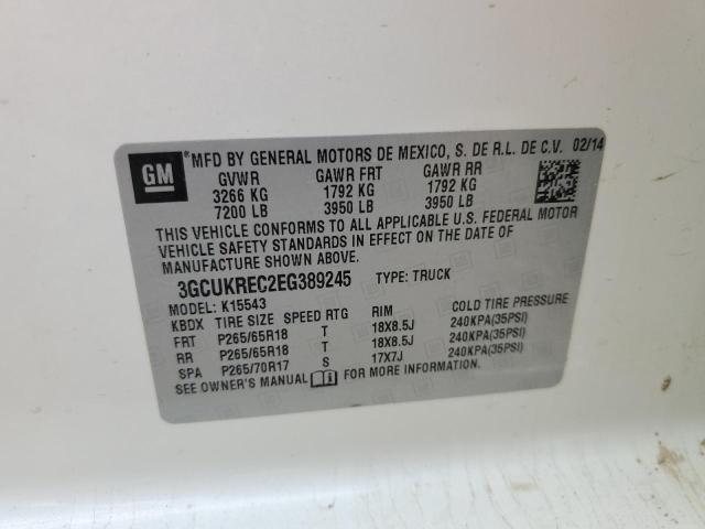 2014 CHEVROLET SILVERADO - 3GCUKREC2EG389245