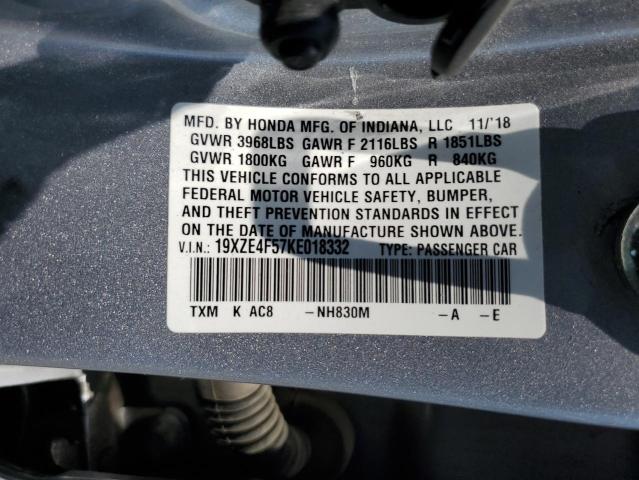 2019 HONDA INSIGHT EX 19XZE4F57KE018332