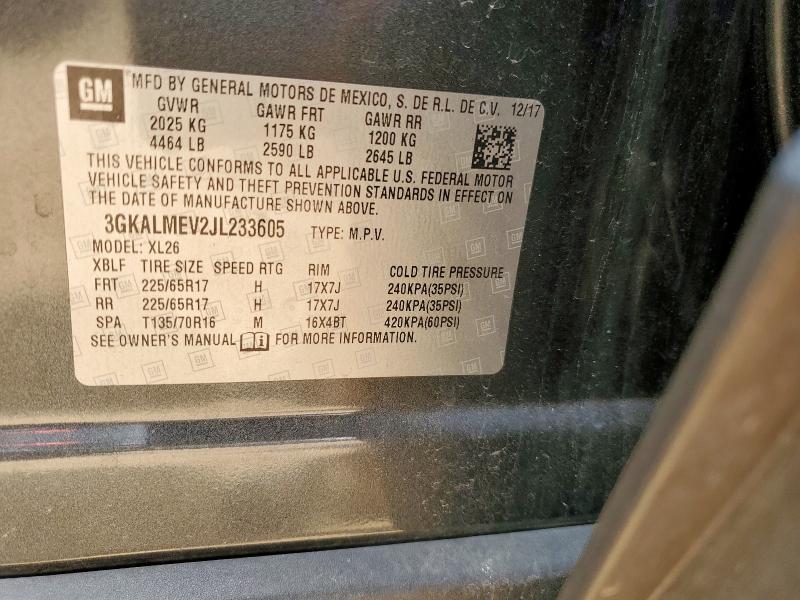 2018 GMC TERRAIN SL 3GKALMEV2JL233605
