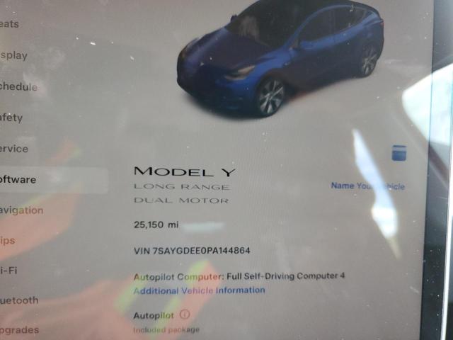 2023 TESLA MODEL Y 7SAYGDEE0PA144864