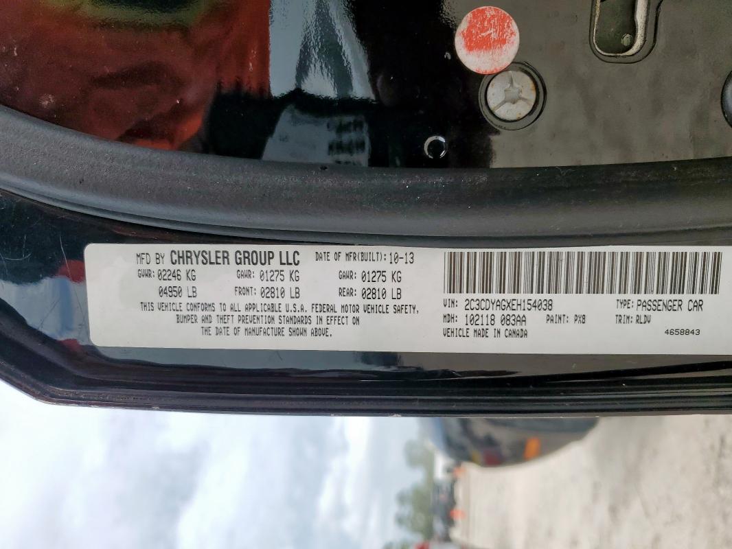 2014 DODGE CHALLENGER - 2C3CDYAGXEH154038