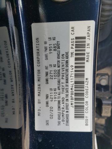 2020 MAZDA 3 PREFERRE JM1BPBDM4L1171149
