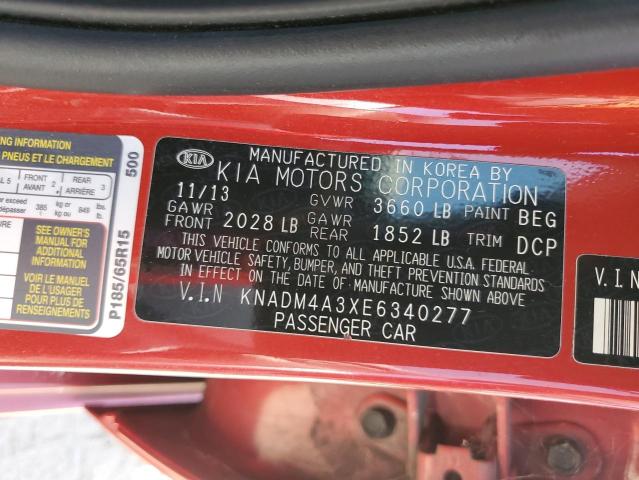 2014 KIA RIO LX - KNADM4A3XE6340277