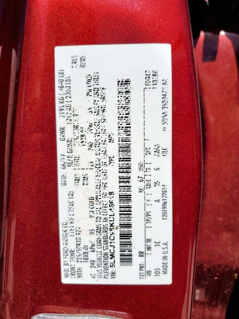 2019 LINCOLN MKC 5LMCJ1C98KUL46618