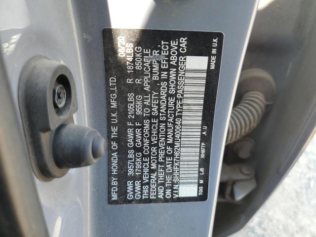 2021 HONDA CIVIC EX SHHFK7H62MU400640