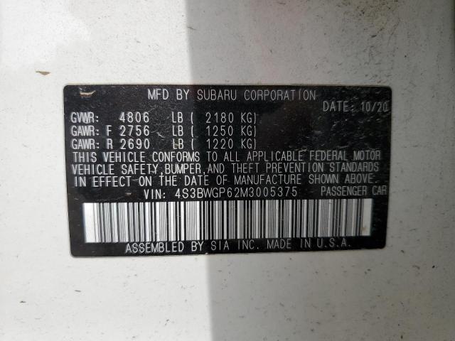 2021 SUBARU LEGACY TOU 4S3BWGP62M3005375