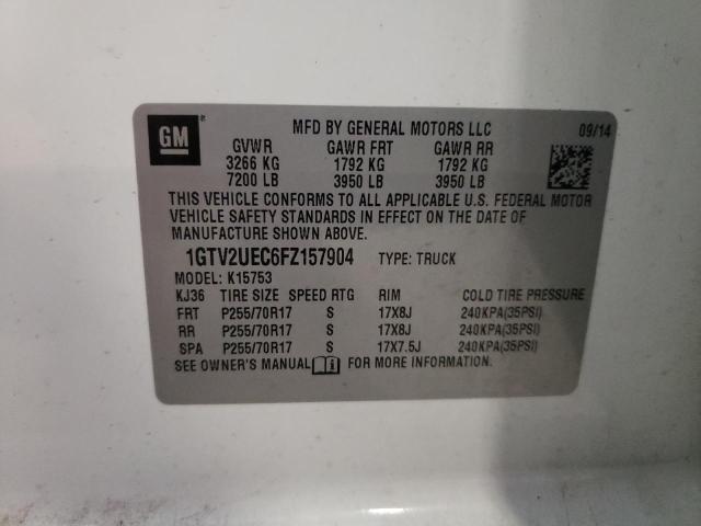 2015 GMC SIERRA K15 1GTV2UEC6FZ157904