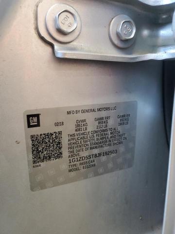 2018 CHEVROLET MALIBU LT 1G1ZD5ST8JF192503