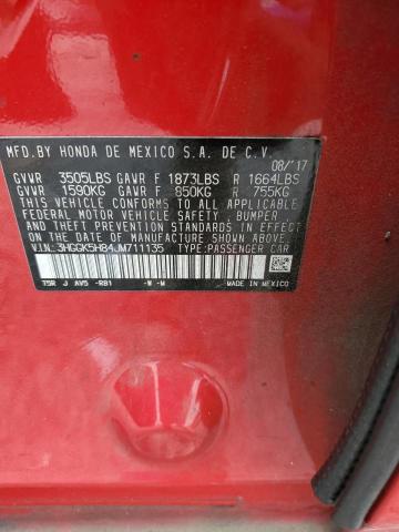 2018 HONDA FIT EX 3HGGK5H84JM711135