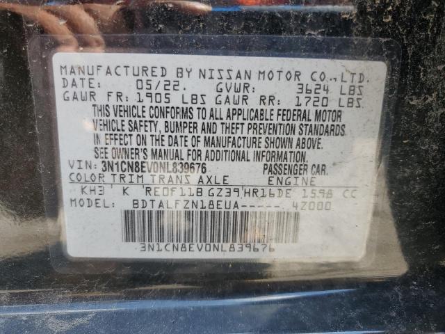 2022 NISSAN VERSA SV - 3N1CN8EV0NL839676