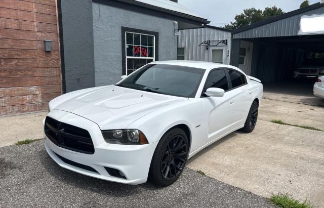 DODGE CHARGER R/ 2014 white  gas 2C3CDXCT6EH337943 photo #3