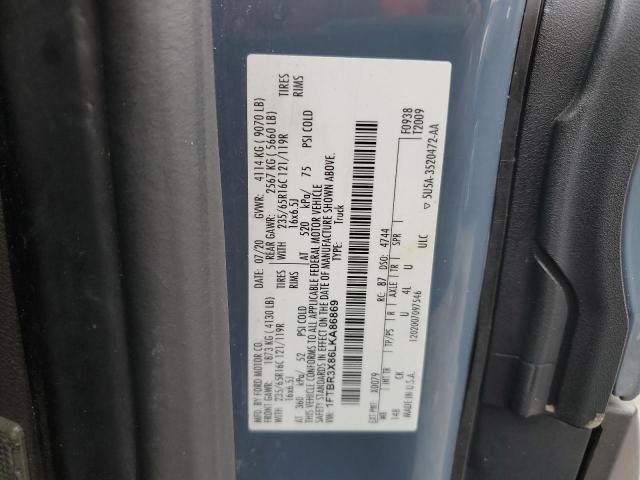 2020 FORD TRANSIT 1FTBR3X86LKA86869