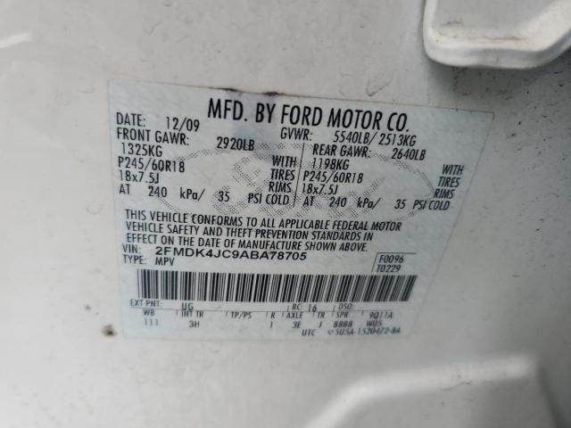 2010 FORD EDGE SEL - 2FMDK4JC9ABA78705