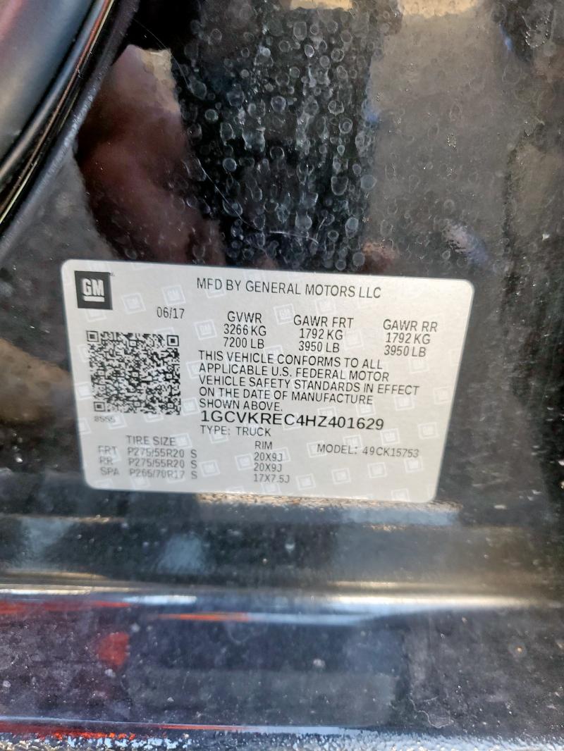 2017 CHEVROLET SILVERADO - 1GCVKREC4HZ401629