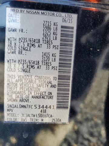 2015 INFINITI QX60 5N1AL0MN7FC534441