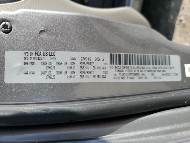 2015 CHRYSLER TOWN & COU 2C4RC1GG0FR708853
