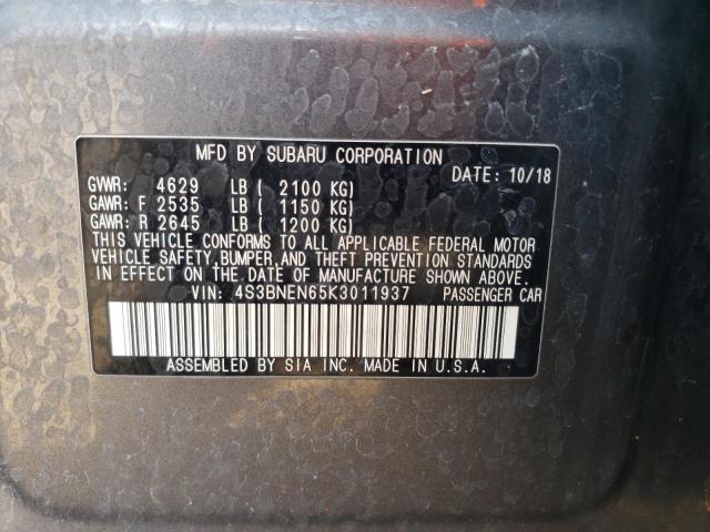 2019 SUBARU LEGACY 3.6 4S3BNEN65K3011937
