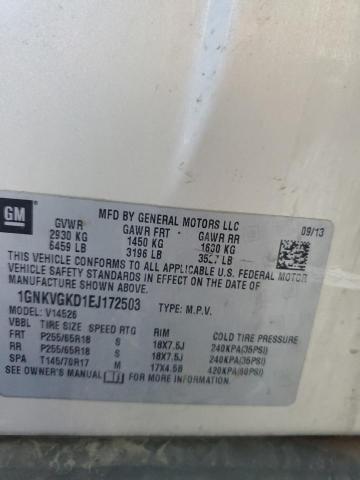 2014 CHEVROLET TRAVERSE L - 1GNKVGKD1EJ172503